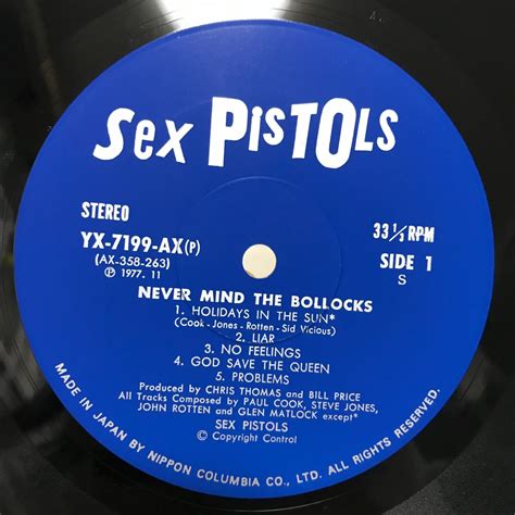 Sex Pistols Never Mind The Bollocks Japan Issue Lp W Obi Insert Ebay