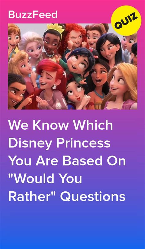 discover your inner disney princess with these would you rather questions