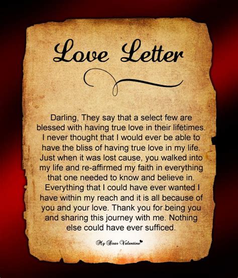 Romantic Love Letter And Song Poem For The One You Love Poetic Messages Hot Sex Picture
