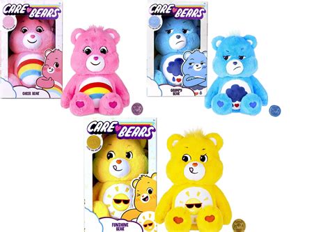 Care Bears Cheer Bear Grumpy Bear Funshine Bear 14 Set Of 3 Plush With
