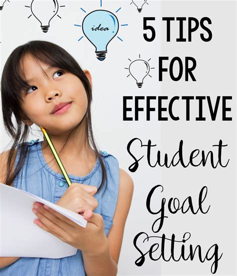5 Tips For Effective Student Goal Setting With Templates Goal