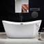 ᐅ【WOODBRIDGE 71 Acrylic Freestanding Bathtub Contemporary Soaking Tub 