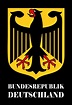 Blechschild Bundesrepublik Deutschland (Wappen) Metallschild Wanddeko ...