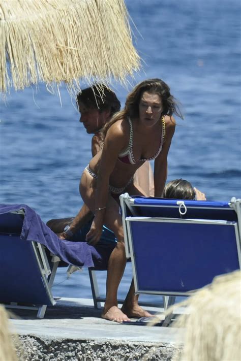 Fiona Swarovski In Bikini At A Beach In Hotel Regina In Ischia
