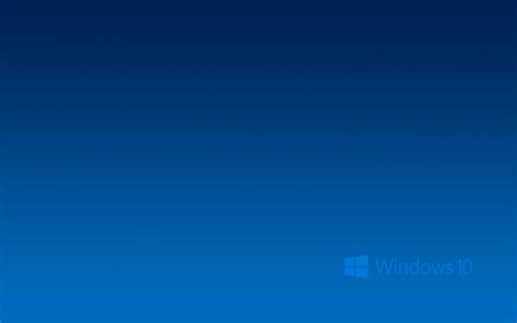 Operating System Microsoft Windows 10 Blue Background Logo