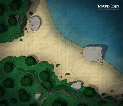 Cliffside Beach Battlemaps Dnd World Map Fantasy Map Pathfinder Maps
