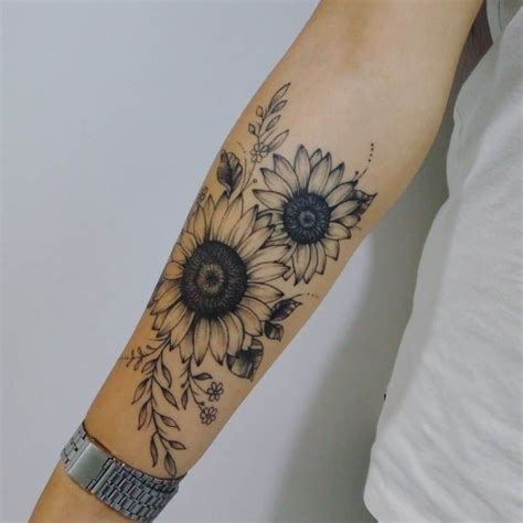 135 Sunflower Tattoo Ideɑs A Reminder Of Joyful Energy With You