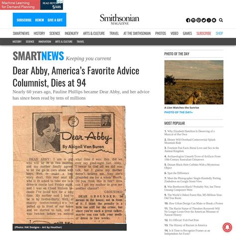 Resources Dear Abby Americas Favorite Advice Columnist Dies At 94