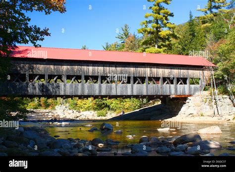 Covered Bridge 1 Albany New Hampshire Stock Photo Alamy