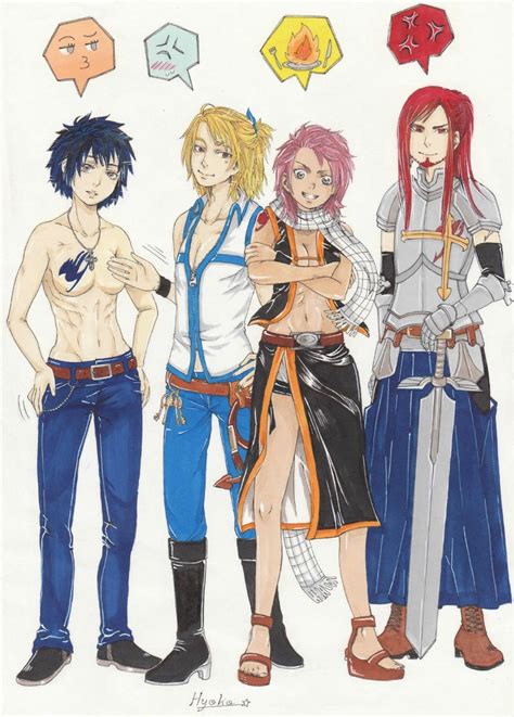 Fairy Tail Gender Bender By Hiyoko Swan On Deviantart