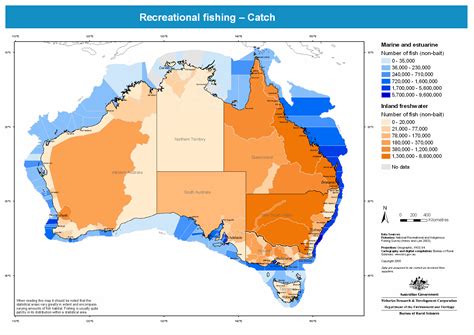 Australia Recreational Fishing Catch Map Australia Mappery
