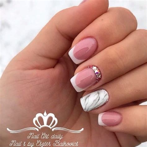 100 New French Manicure Designs To Modernize The Classic Mani Nail