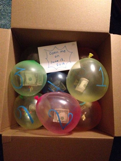 Great T Idea With Money In Balloon Easy Diy Christmas