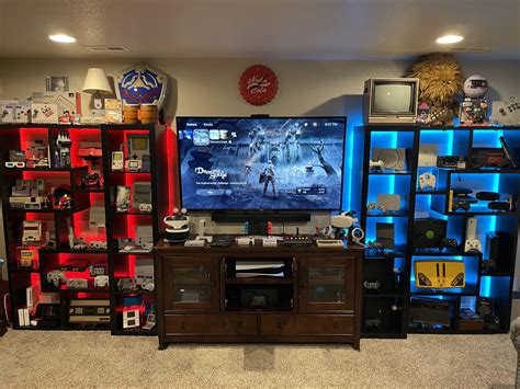 Added Lighting And More Consoles To The Room Gaming Is A Great Way To