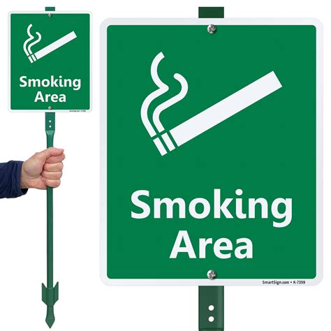 Smoking Area Signs