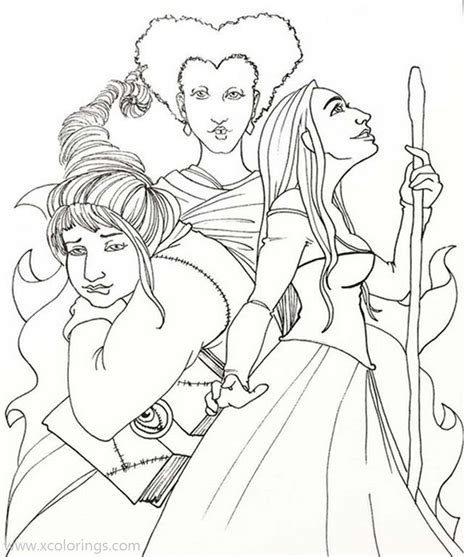 Hocus Pocus Coloring Pages Free Printable Sheets My Xxx Hot Girl
