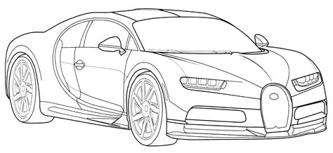 Bugatti Chiron Coloring Pages Coloring Pages