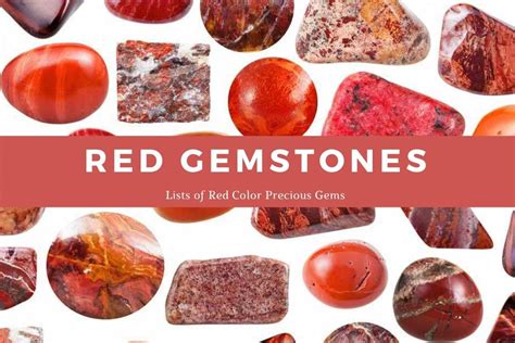 Red Gemstone 9 Precious Gemstones In Bright Red Color Beadnova