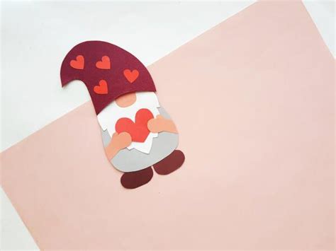 Cute Valentines Gnome Paper Craft For Kids In 2021 Paper Crafts