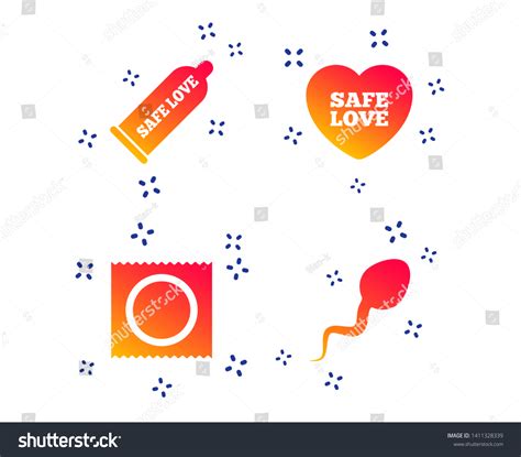 safe sex love icons condom package stock vector royalty free 1411328339 shutterstock