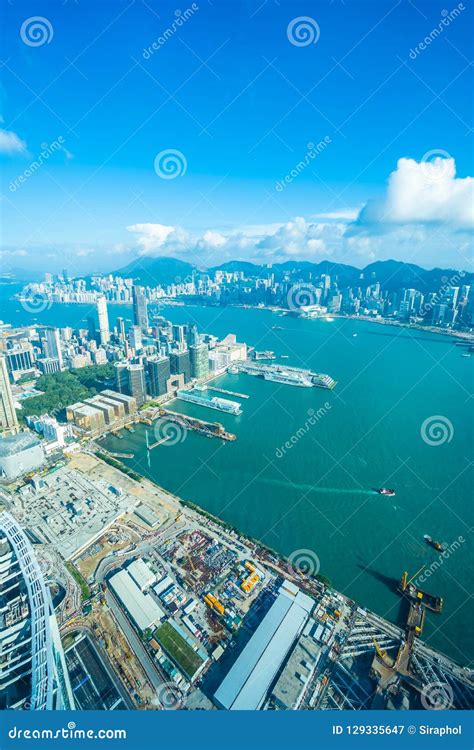 Beautiful Architecture Building Exterior Cityscape Of Hong Kong