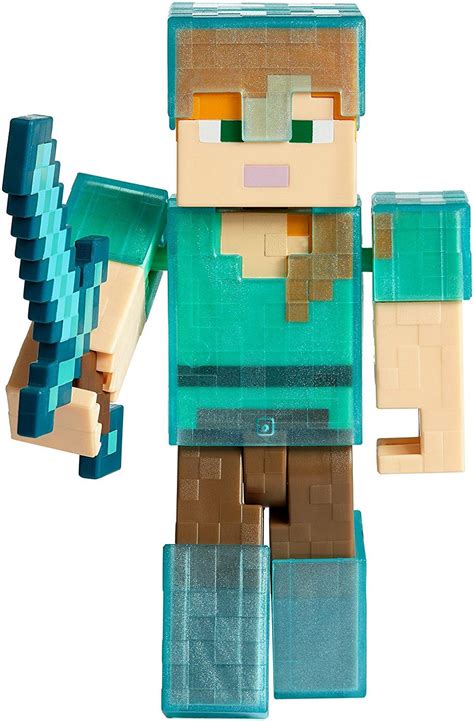 Minecraft Alex In Diamond Armor Figure Toys And Games