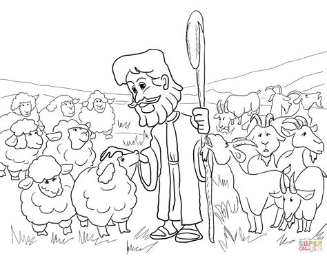 Parable Of The Lost Sheep Coloring Page Coloring Pages