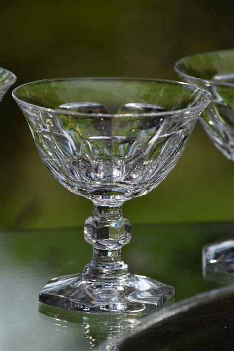 Vintage Crystal Cocktail Martini Glasses Set Of 6 Kosta Boda Vintage Crystal Champagne
