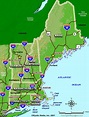 State Maps of New England - Maps for MA, NH, VT, ME CT, RI