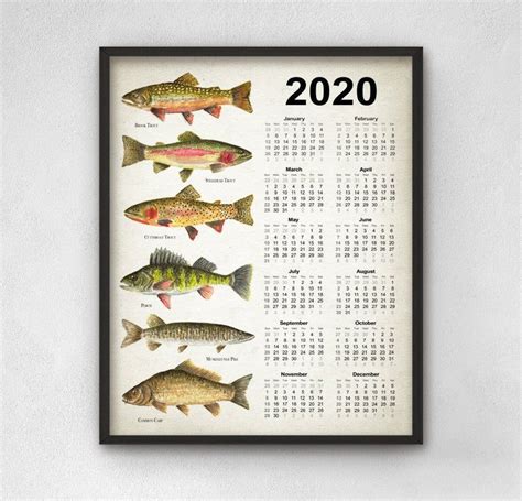 20 Fishing Calendar Free Download Printable Calendar Templates ️