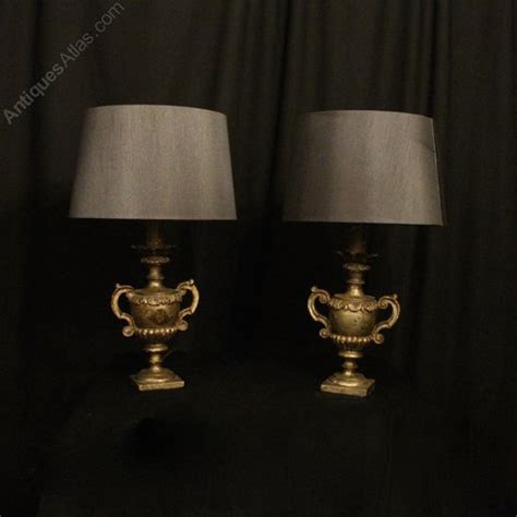 Antiques Atlas Italian Silver Gilded Giltwood Table Lamps