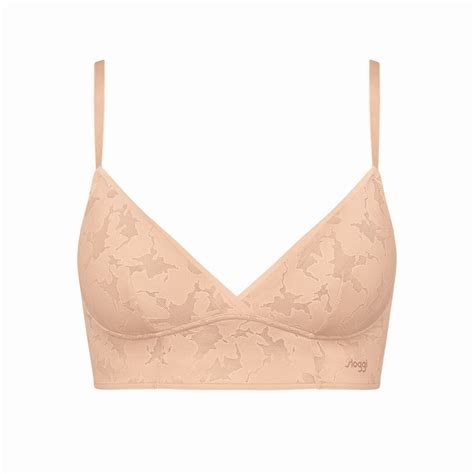 Zero Lace Longline Bra Light Brown Sloggi