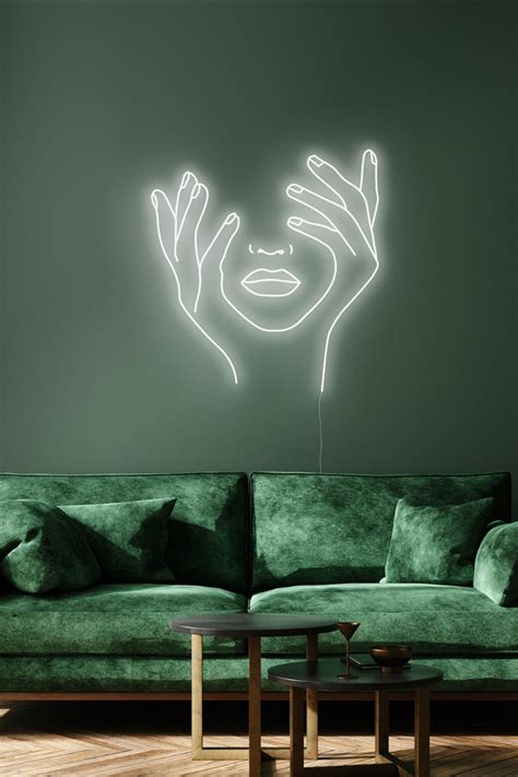 Abstract Led Neon Wall Art Home Decor Modern Design In 2020 Neon