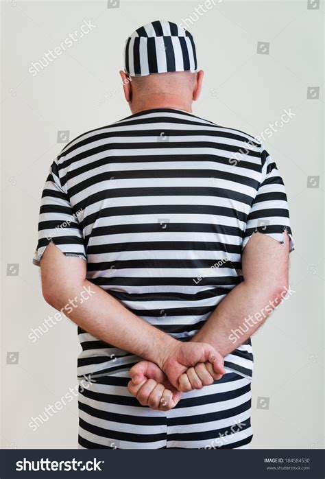 Portrait Man Prisoner Prison Garb Stock Photo 184584530 Shutterstock