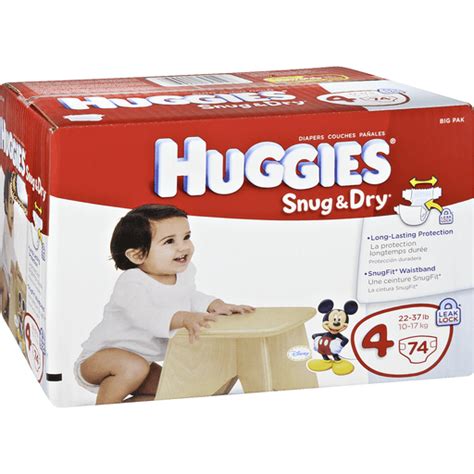 Huggies Snug And Dry Size 4 Disney Leak Lock Diapers 74 Ct Diapers