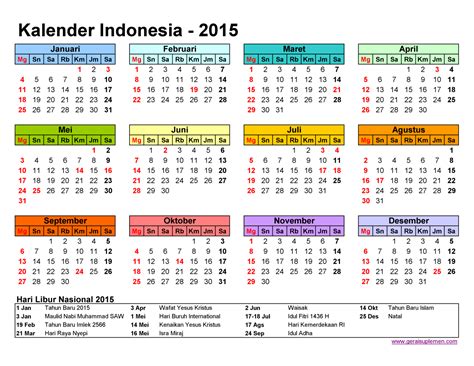 Hindari juga libur keagamaan besar. Kalender 2015 - Kalender Plan