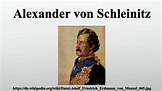 Alexander von Schleinitz - YouTube