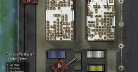 Dockside Warehouse Logistics Center Shadowrun Floorplan Shadowrun