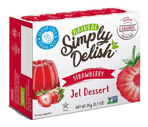 Simply Delish Jel Dessert Strawberry 7 Oz Pack Of 6