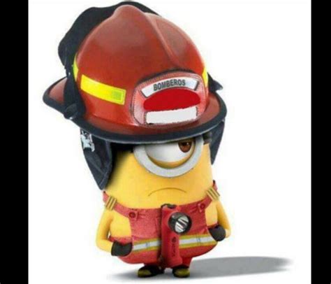 Firefighter Minion Minions Funny Minions Love Firefighter