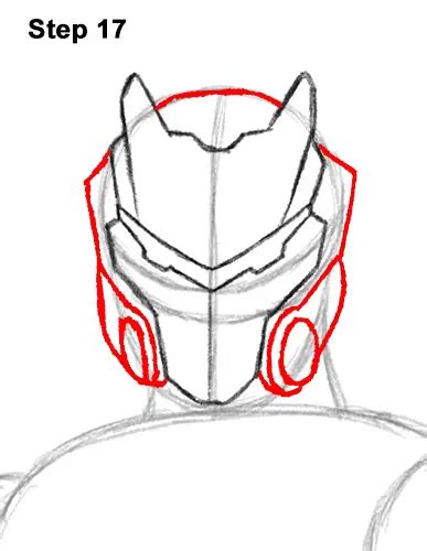 How To Draw Omega From Fortnite Video And Step By Step Pictures