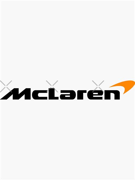 Mclaren Formula 1 Team Full Logo 2022 Orange Sticker For Sale By