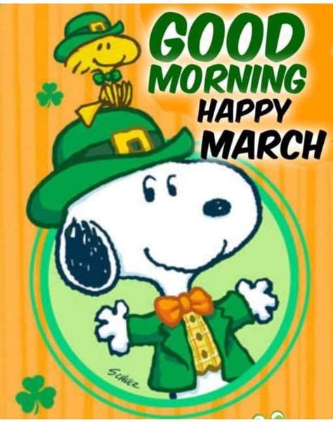 Happy March Image By Sherry Rhoads On Happiness ️ Snoopy And Peanuts In
