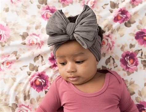 Baby Headband Large Bow Headwrap Newborn Headbands Baby Etsy