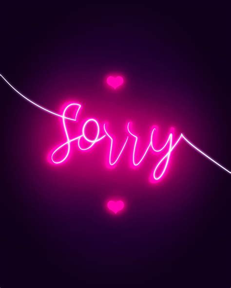 Sorry Sorry Valentine Wordart Apology Artwork Calligraphy