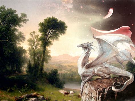Download The White Dragon Wallpaper Background By Stephenk56 White