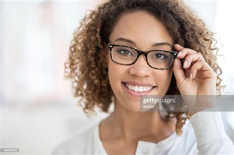 Beautiful Woman Portrait Wearing Glasses Photo Getty Images