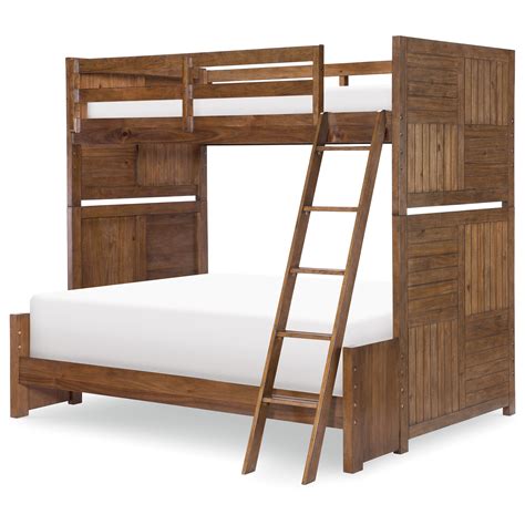 Legacy Classic Kids Summer Camp Rustic Casual Twin Over Full Bunk Bed