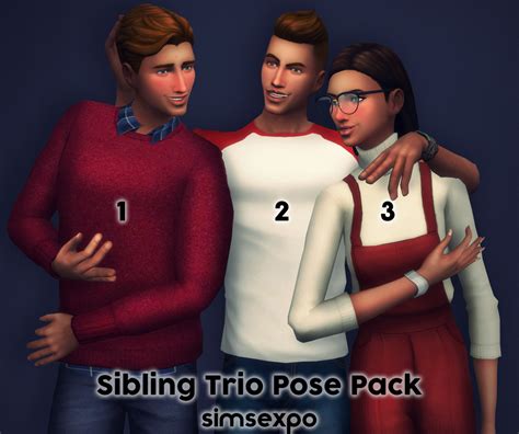 Sims 4 Sibling Poses