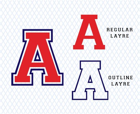 Varsity Font Ttf Svg Varsity Font Layered Svg College Font Etsy